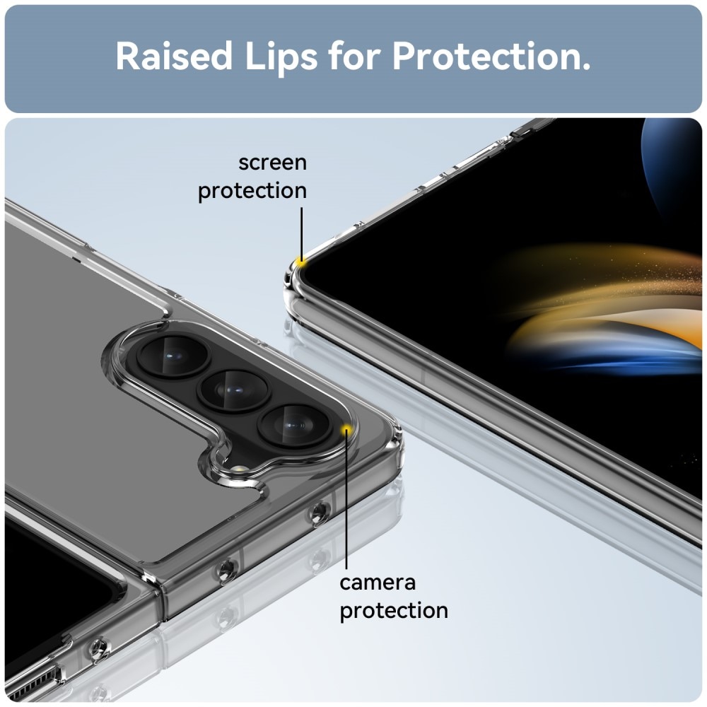 Coque hybride Crystal Hybrid pour Samsung Galaxy Z Fold 5, transparent