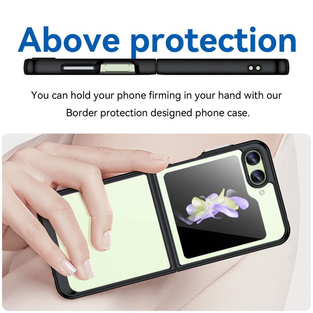 Coque hybride pour Samsung Galaxy Z Flip 5, Noir