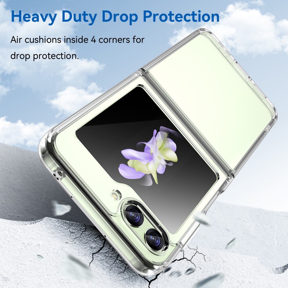 Coque hybride Crystal Hybrid pour Samsung Galaxy Z Flip 5, transparent