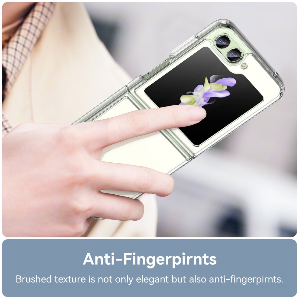 Coque hybride pour Samsung Galaxy Z Flip 5, Transparent