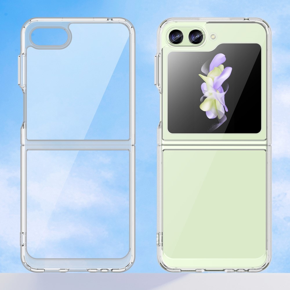 Coque hybride pour Samsung Galaxy Z Flip 5, Transparent