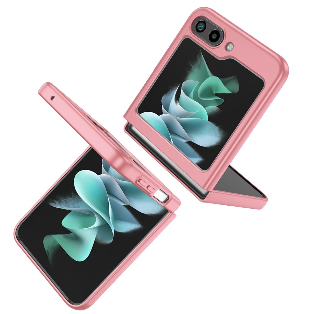 Coque magnétique avec porte-bague Samsung Galaxy Z Flip 5, rose