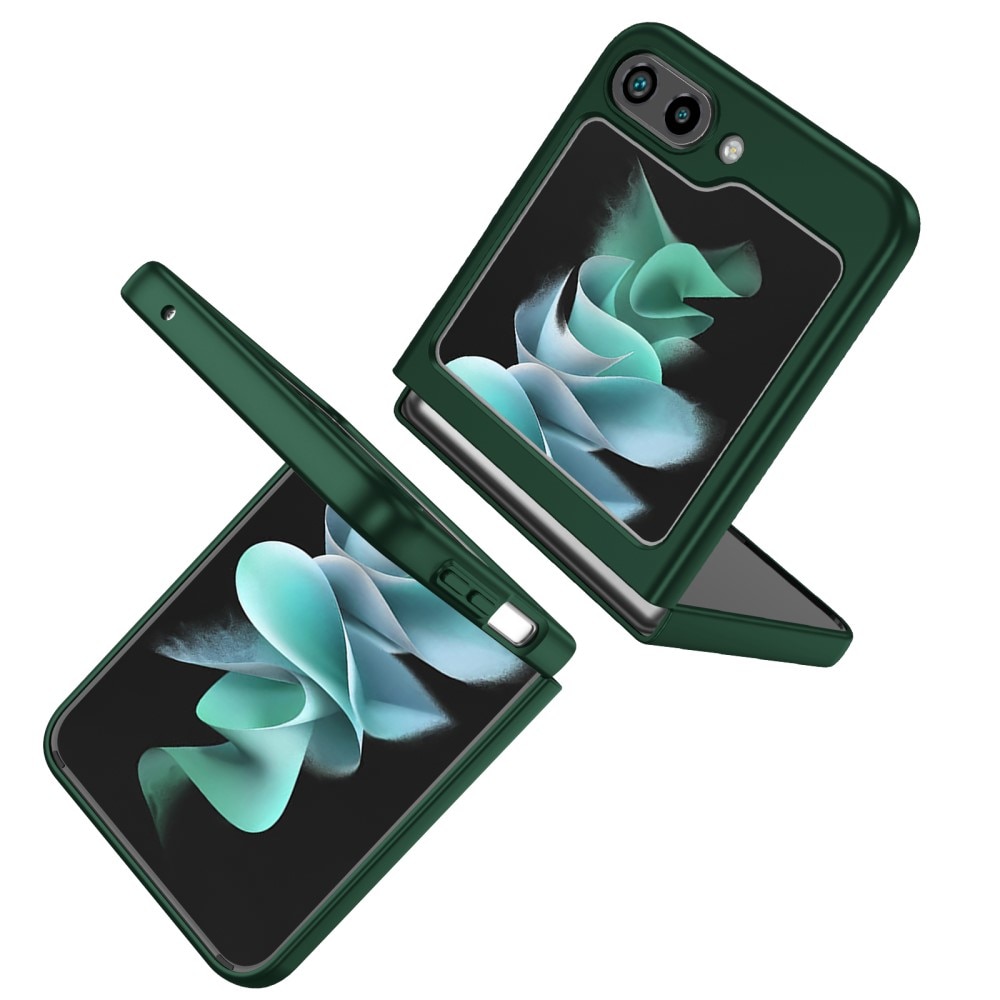 Coque magnétique avec porte-bague Samsung Galaxy Z Flip 5, vert