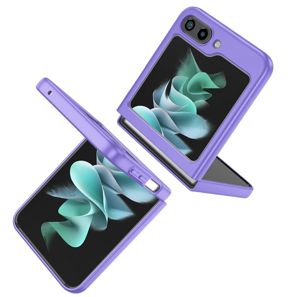 Coque magnétique avec porte-bague Samsung Galaxy Z Flip 5, violet