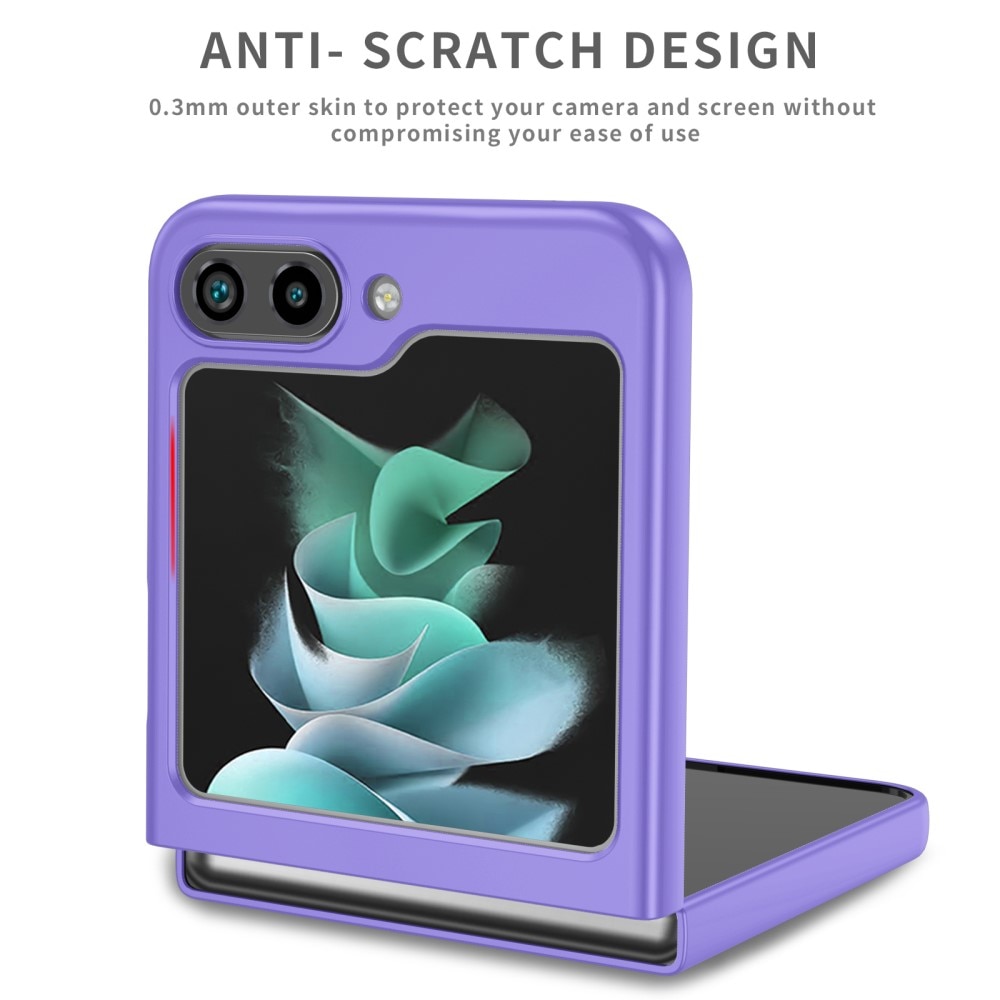 Coque magnétique avec porte-bague Samsung Galaxy Z Flip 5, violet