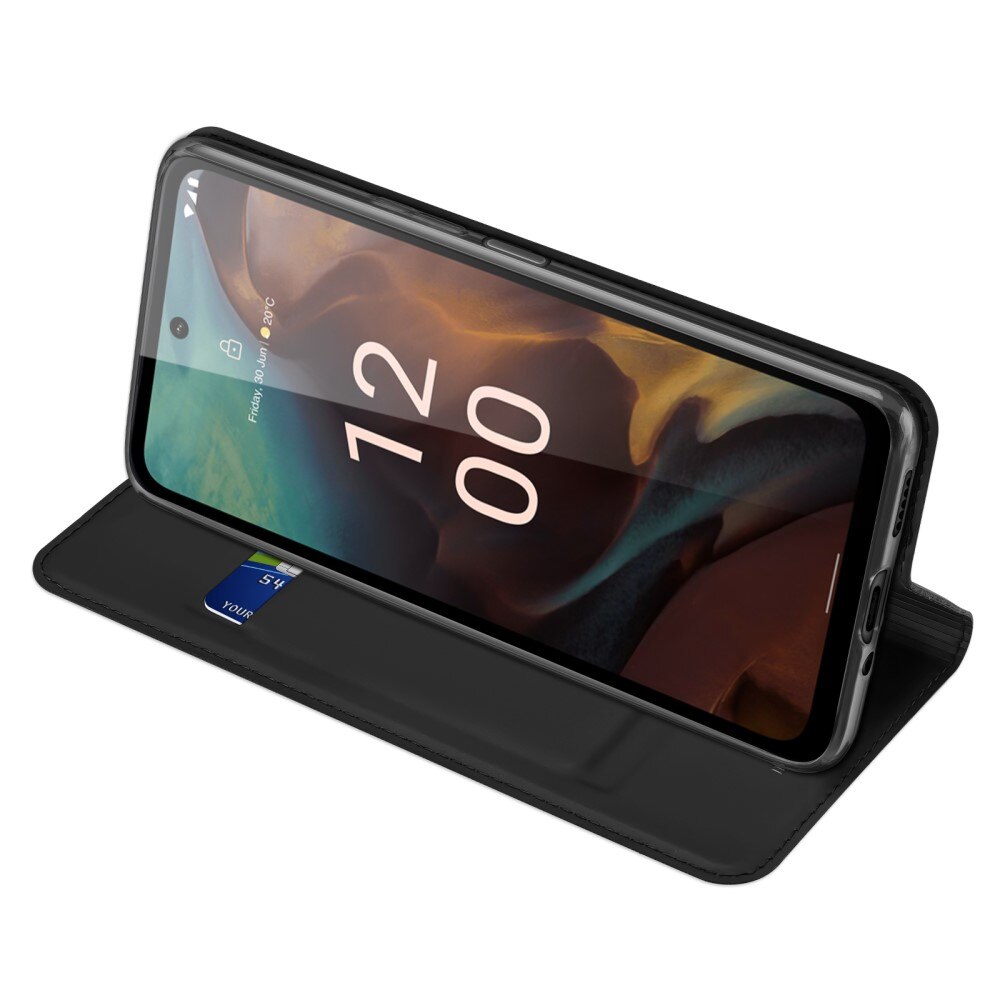 Étui portefeuille Skin Pro Series  Nokia XR21, Noir