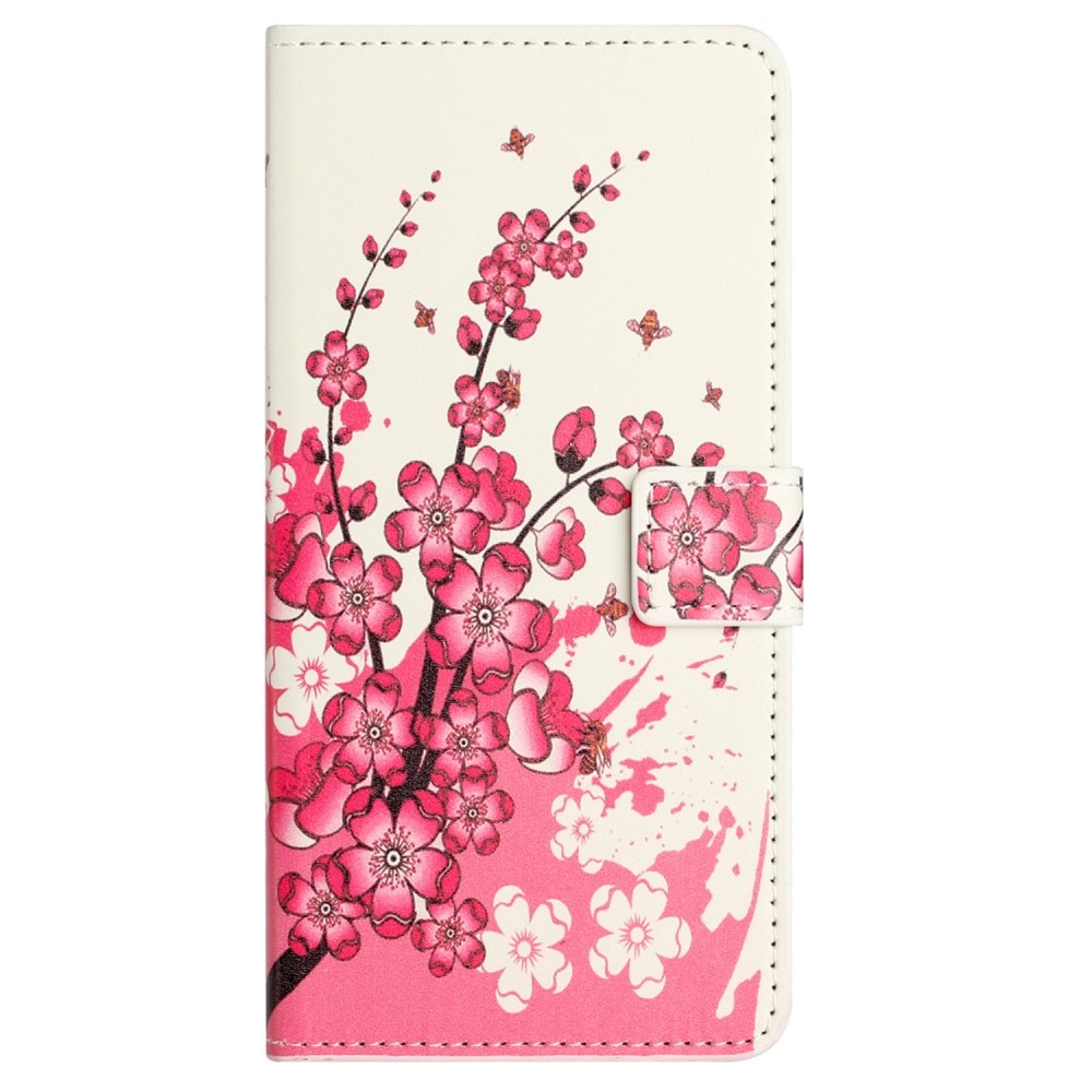 Étui portefeuille Samsung Galaxy S23 FE, Fleurs de cerisier