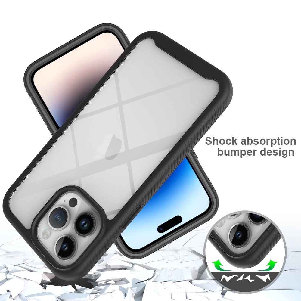 Coque Full Protection iPhone 15 Pro Max, noir