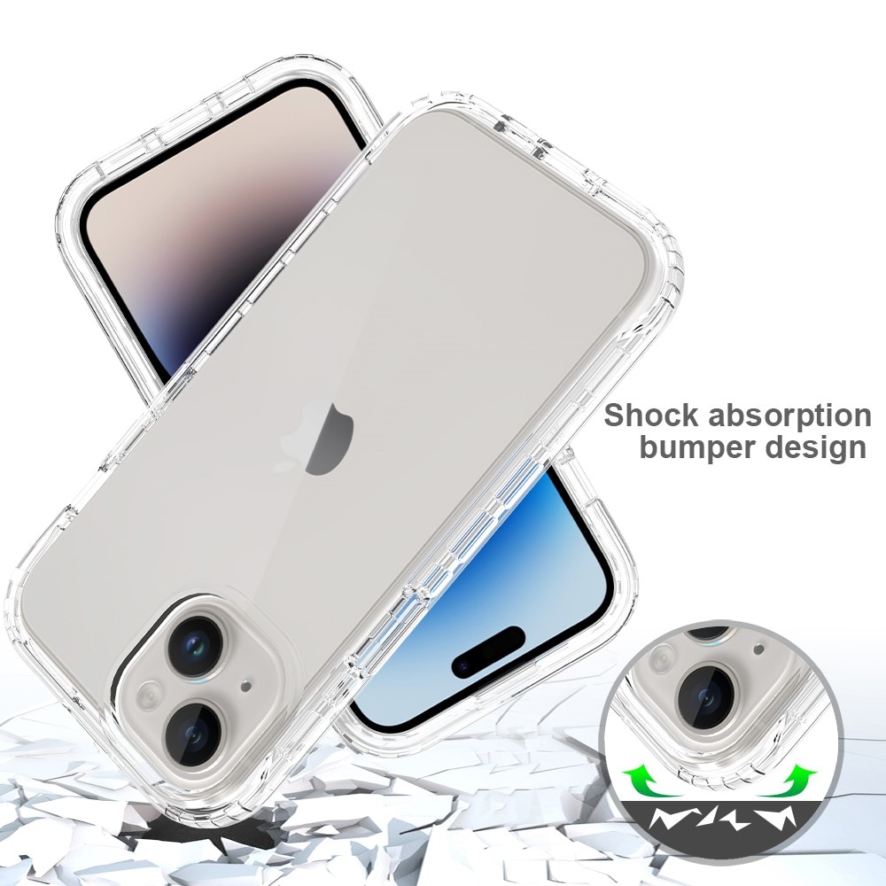 Coque Full Protection iPhone 15, transparent