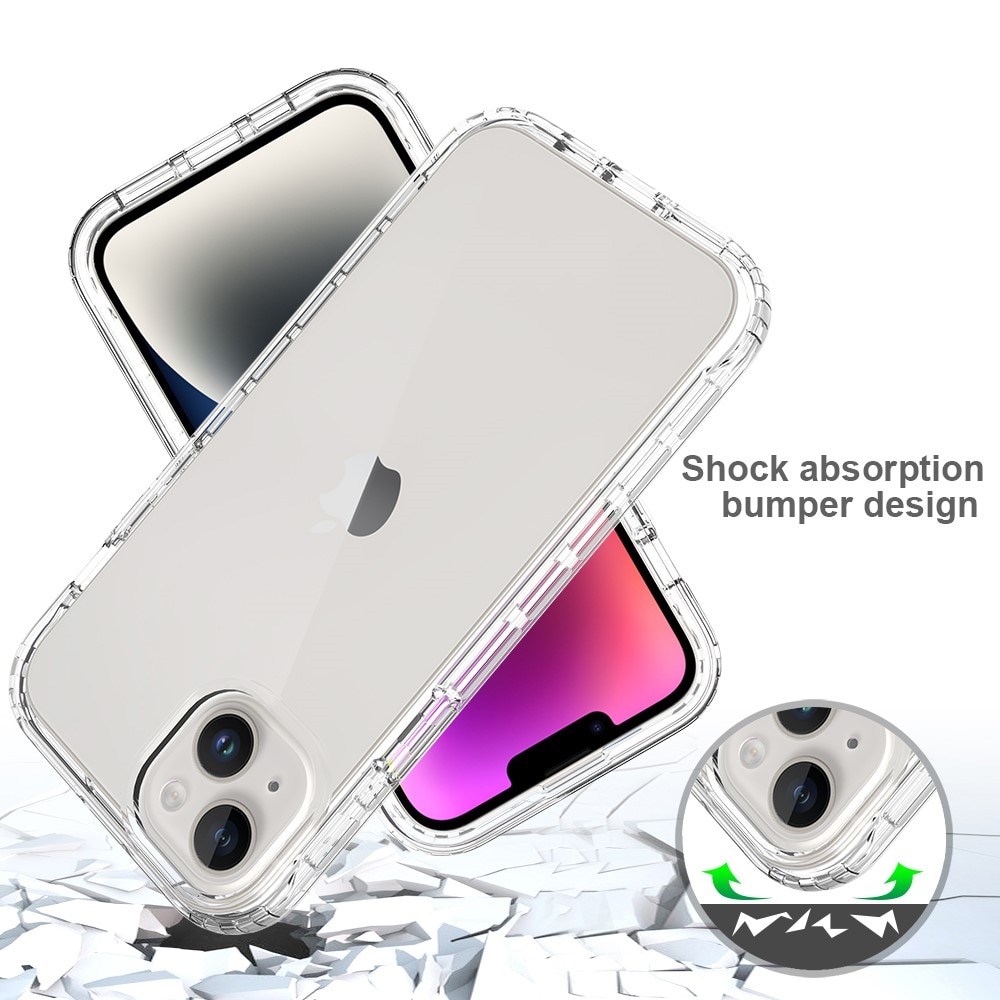 Coque de couverture complète iPhone 15 Plus, Transparent