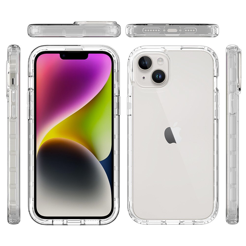 Coque de couverture complète iPhone 15 Plus, Transparent