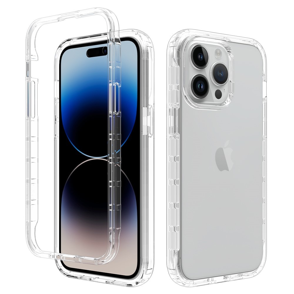Coque de couverture complète iPhone 15 Pro Max, Transparent