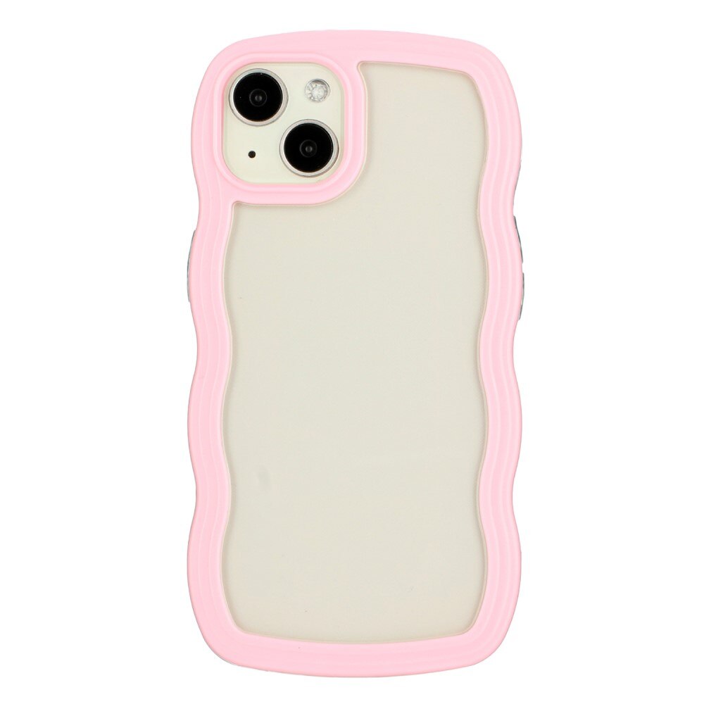 Coque Wavy Edge iPhone 15, rose