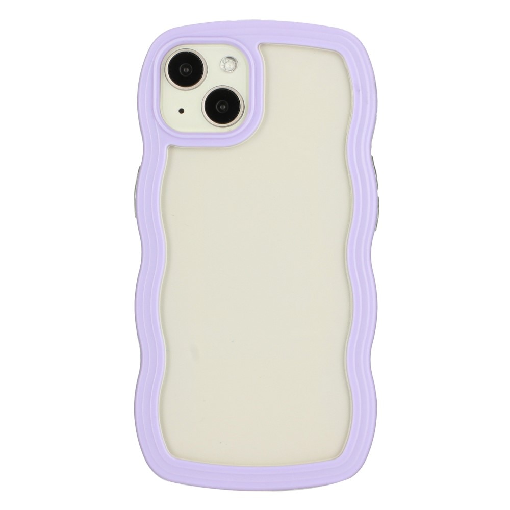 Coque Wavy Edge iPhone 15, violet