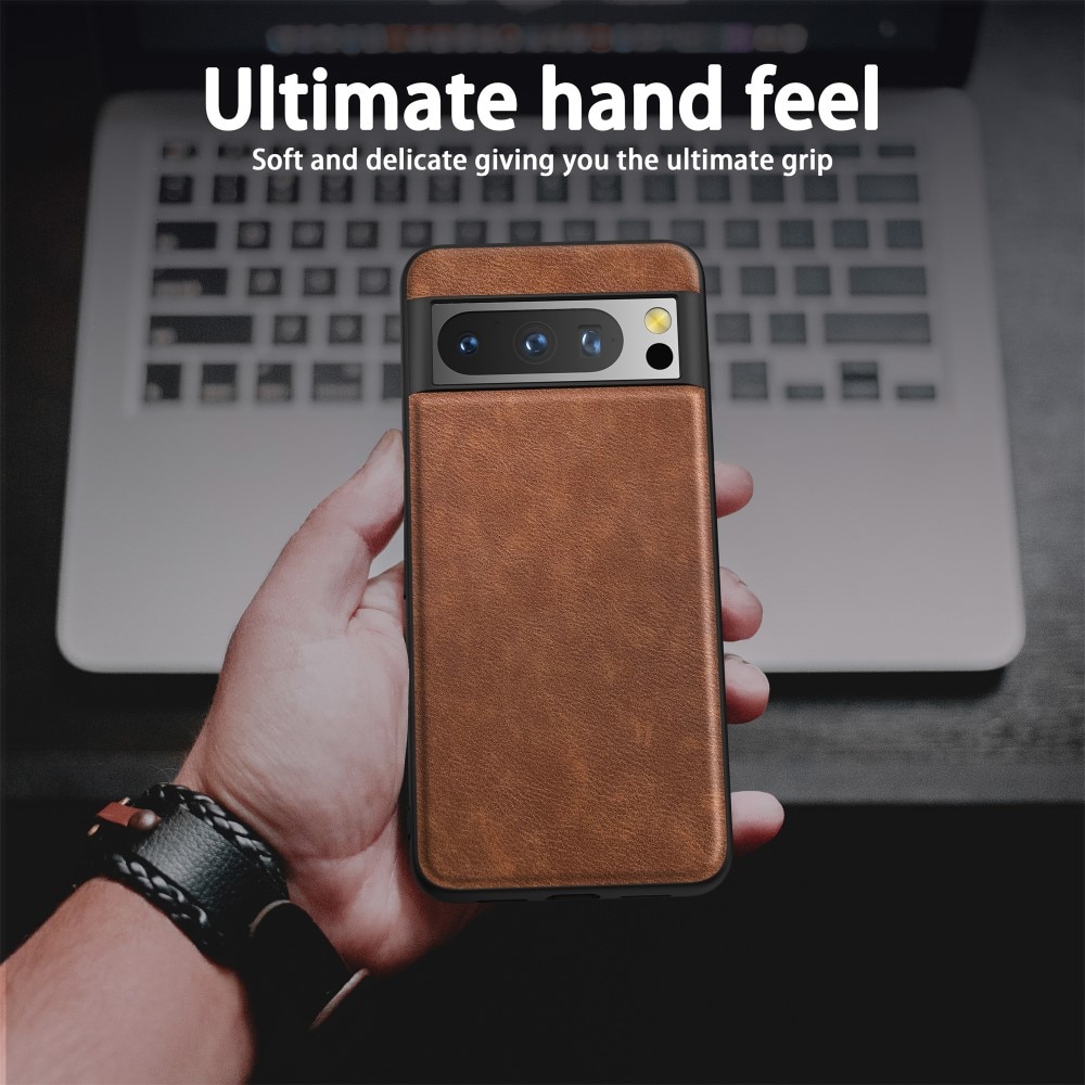 Coque en Cuir Google Pixel 8 Pro, marron