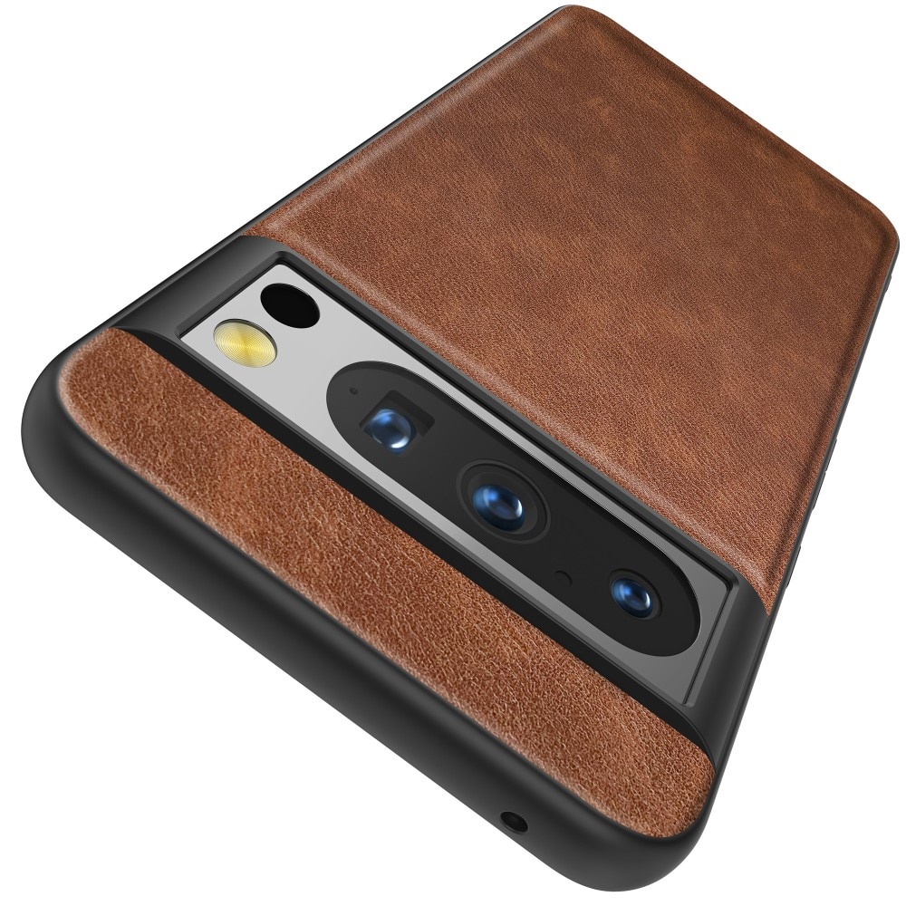 Coque en Cuir Google Pixel 8 Pro, marron