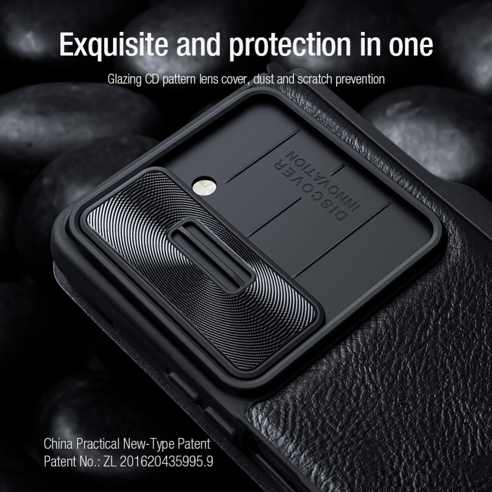 Qin Pro CamShield with Pen slot Samsung Galaxy Z Fold 5, Black