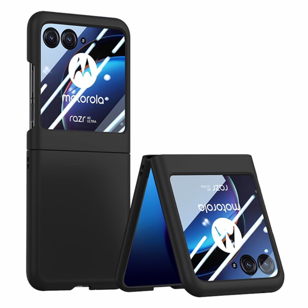 Coque dures avec protecteur d'écran intégré Motorola Razr 40 Ultra, noir