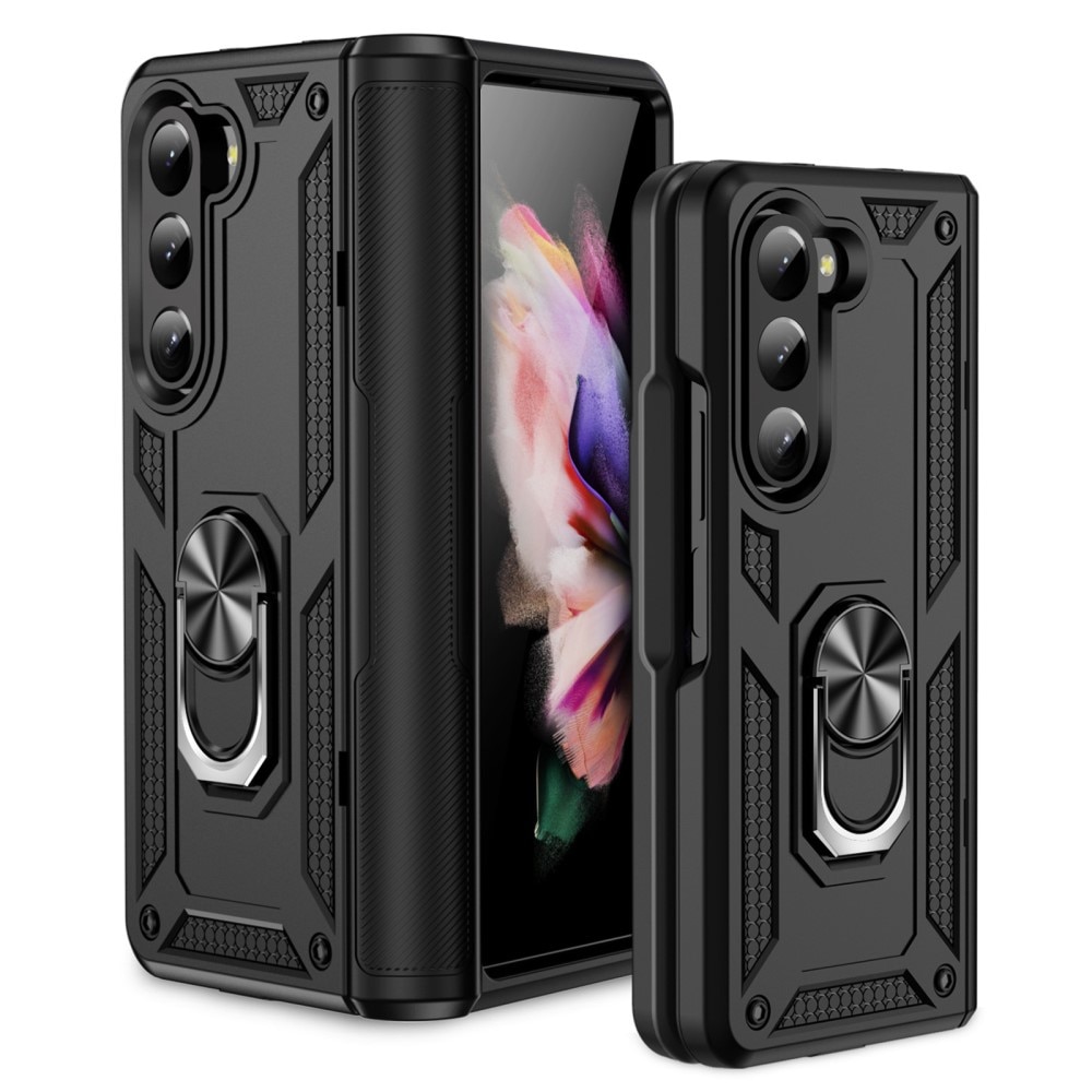 Coque hybride Tech Ring Samsung Galaxy Z Fold 6, noir