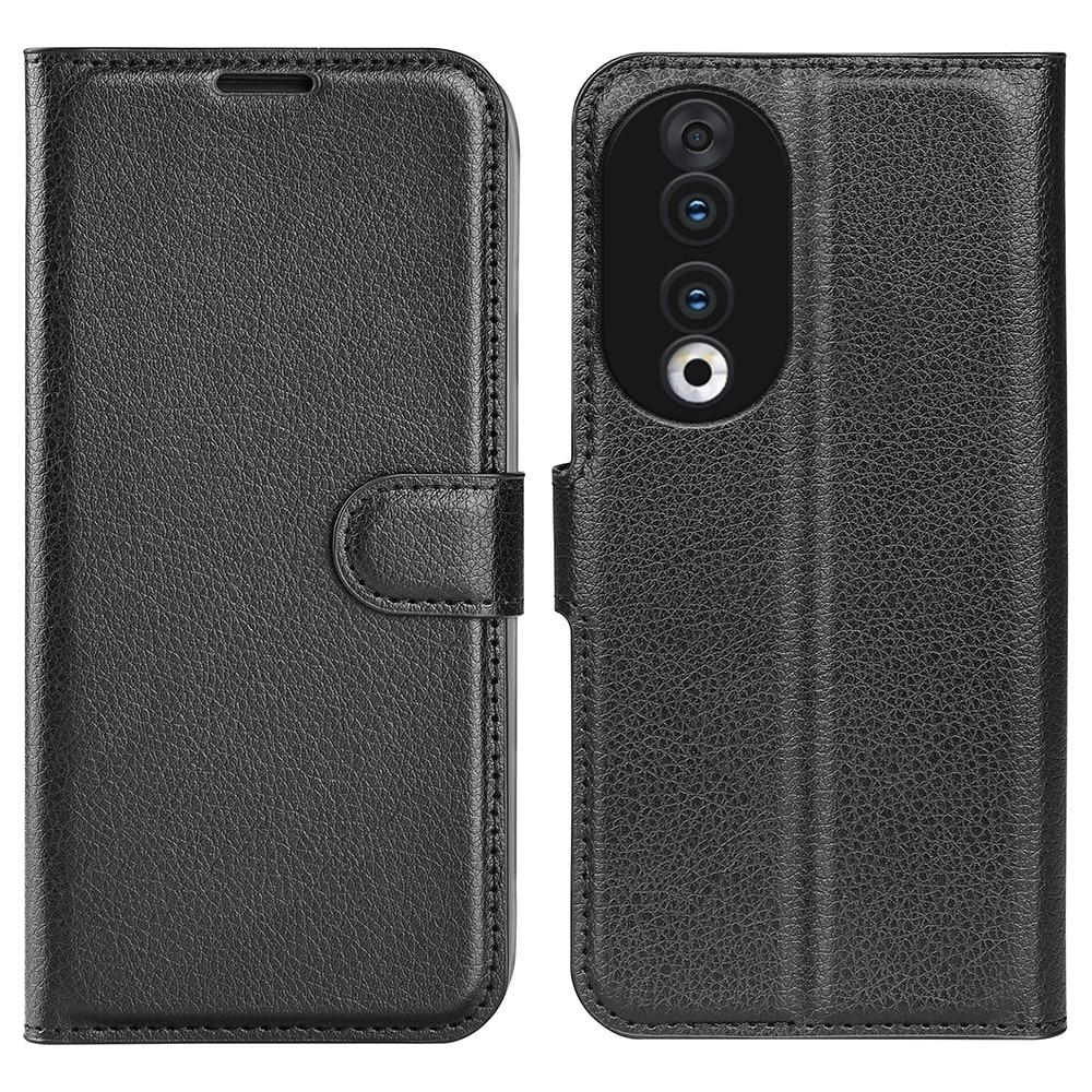 Coque portefeuille Honor 90, noir