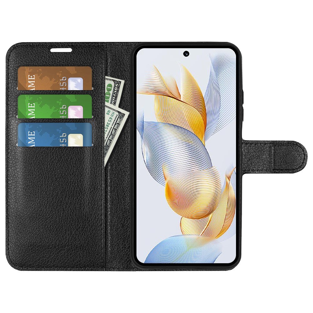 Coque portefeuille  Honor 90, Noir