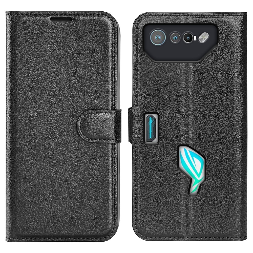 Coque portefeuille Asus ROG Phone 7, noir