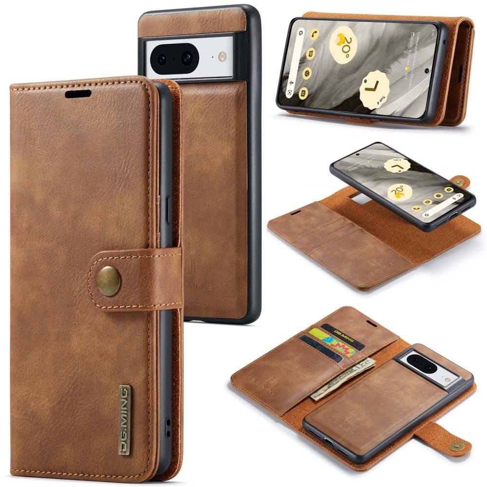 Étui portefeuille Magnet Wallet Google Pixel 8, Cognac