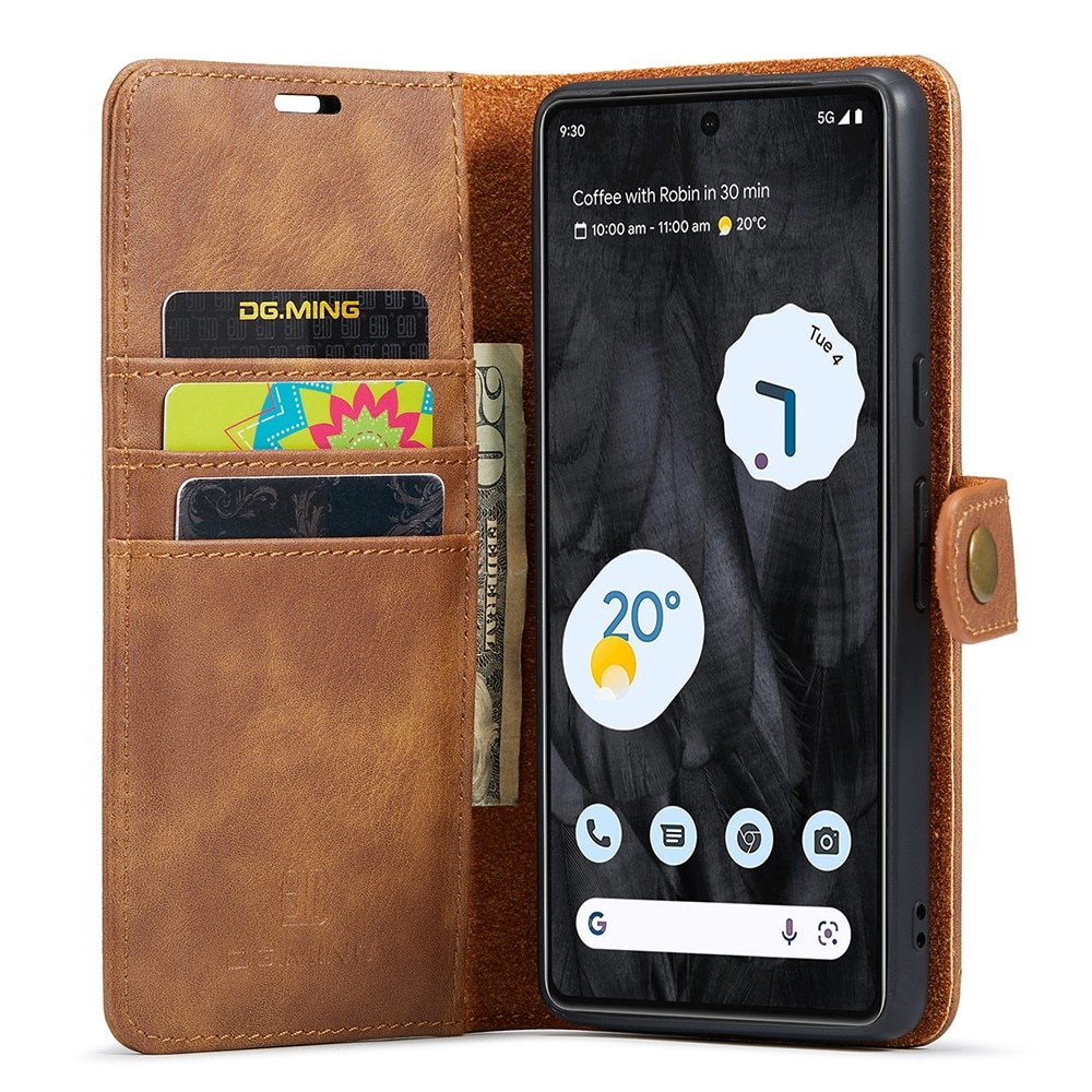 Étui portefeuille Magnet Wallet Google Pixel 8 Pro, Cognac