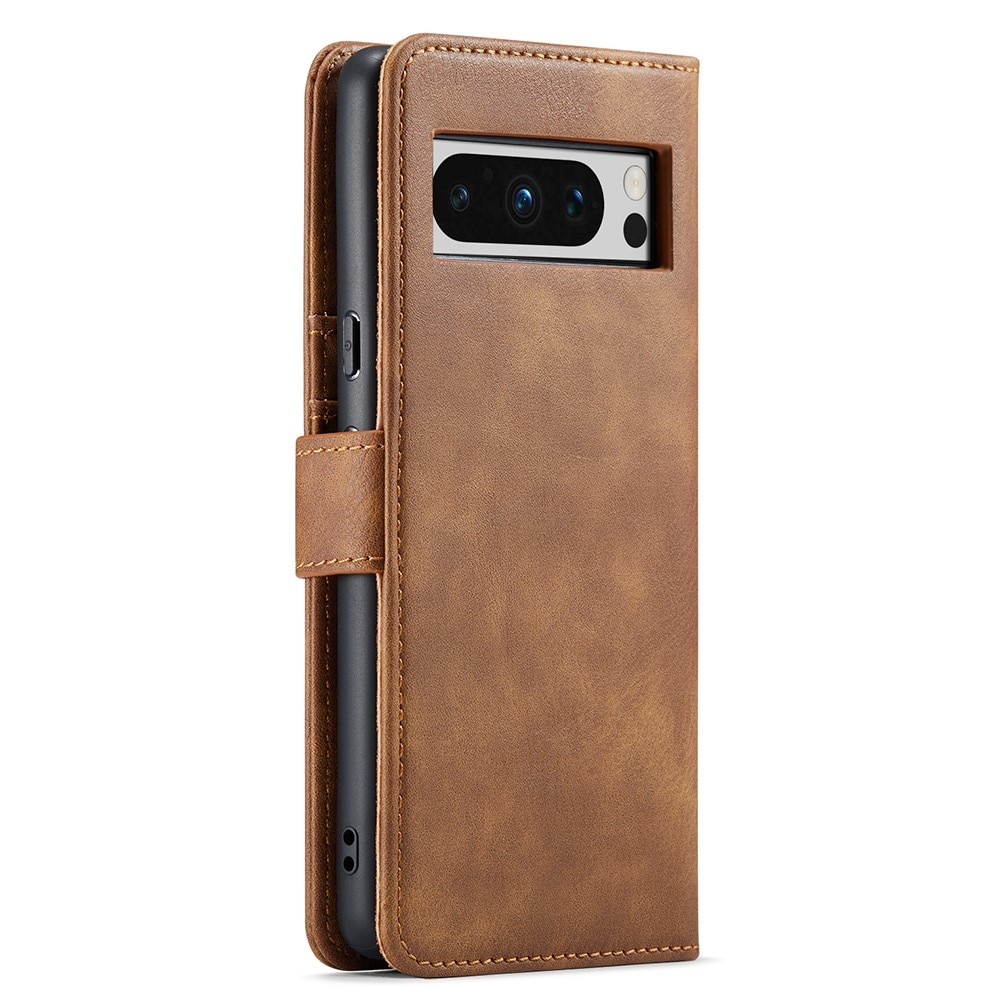 Étui portefeuille Magnet Wallet Google Pixel 8 Pro, Cognac