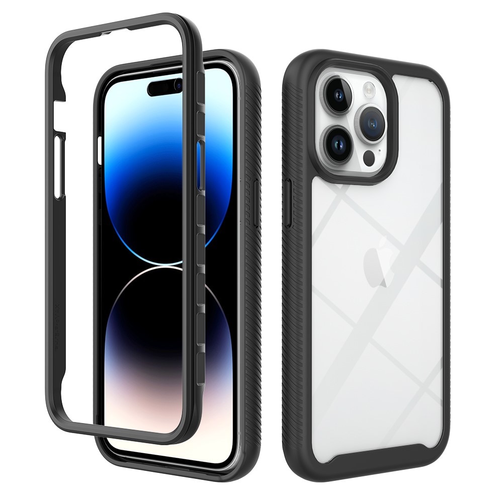 Coque de couverture complète iPhone 15 Pro Max, Noir