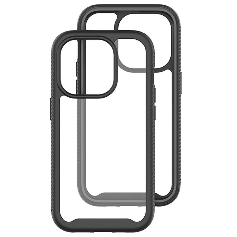Coque de couverture complète iPhone 15 Pro, Noir