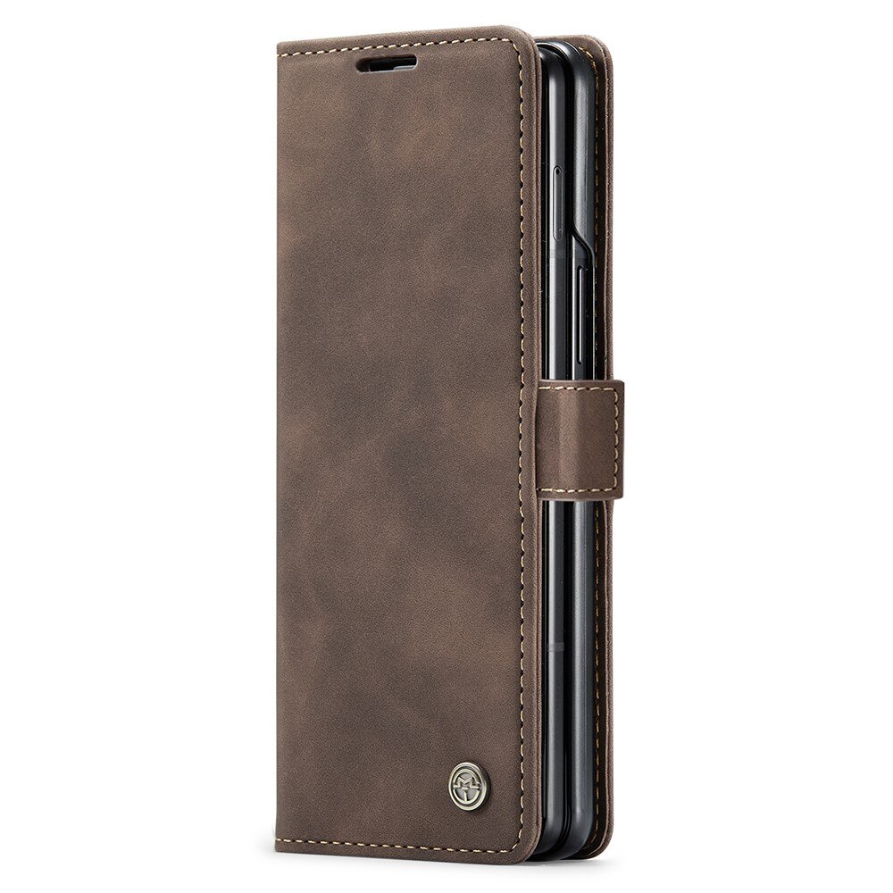 Étui portefeuille mince Samsung Galaxy Z Fold 5, marron