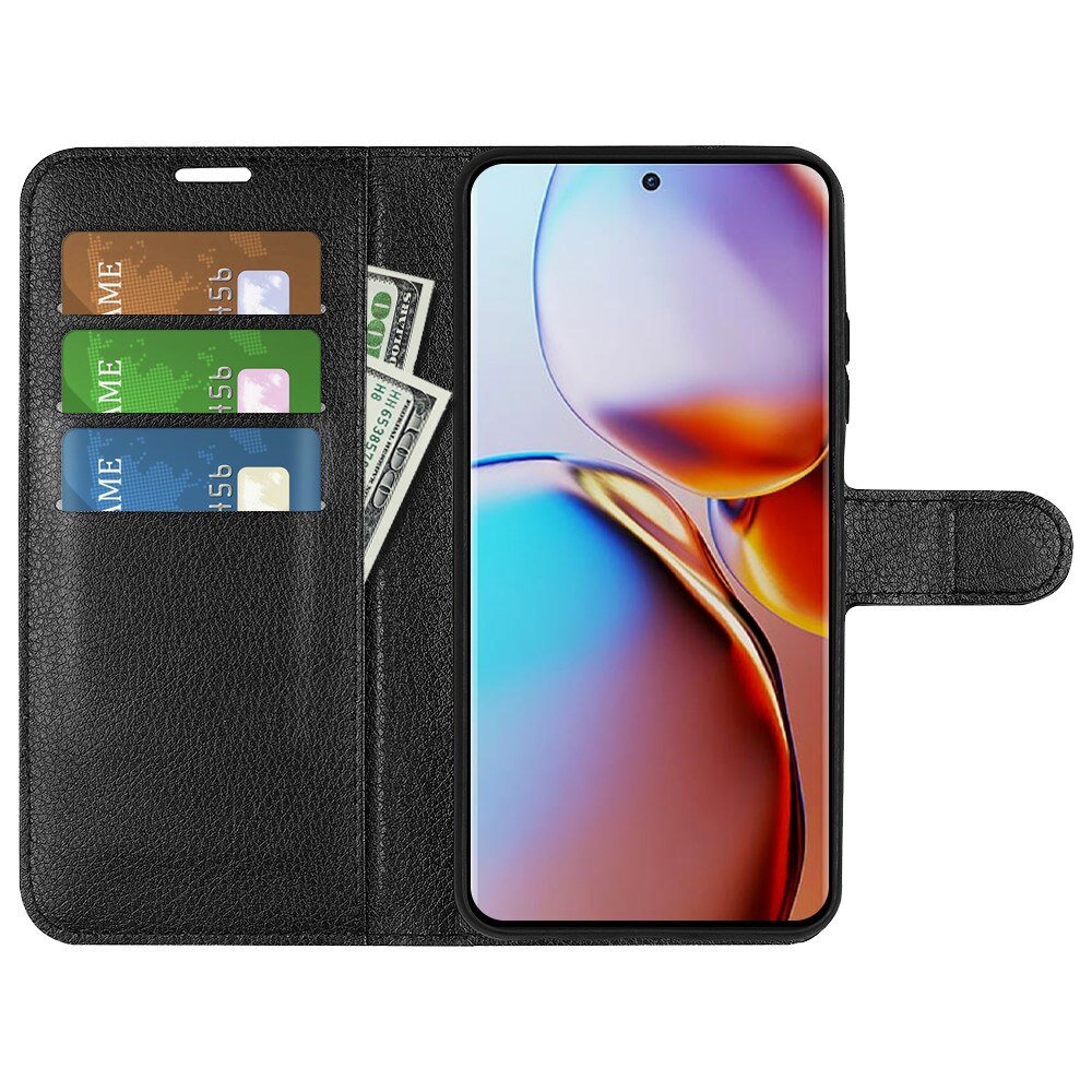Coque portefeuille Motorola Edge 40 Pro, Noir
