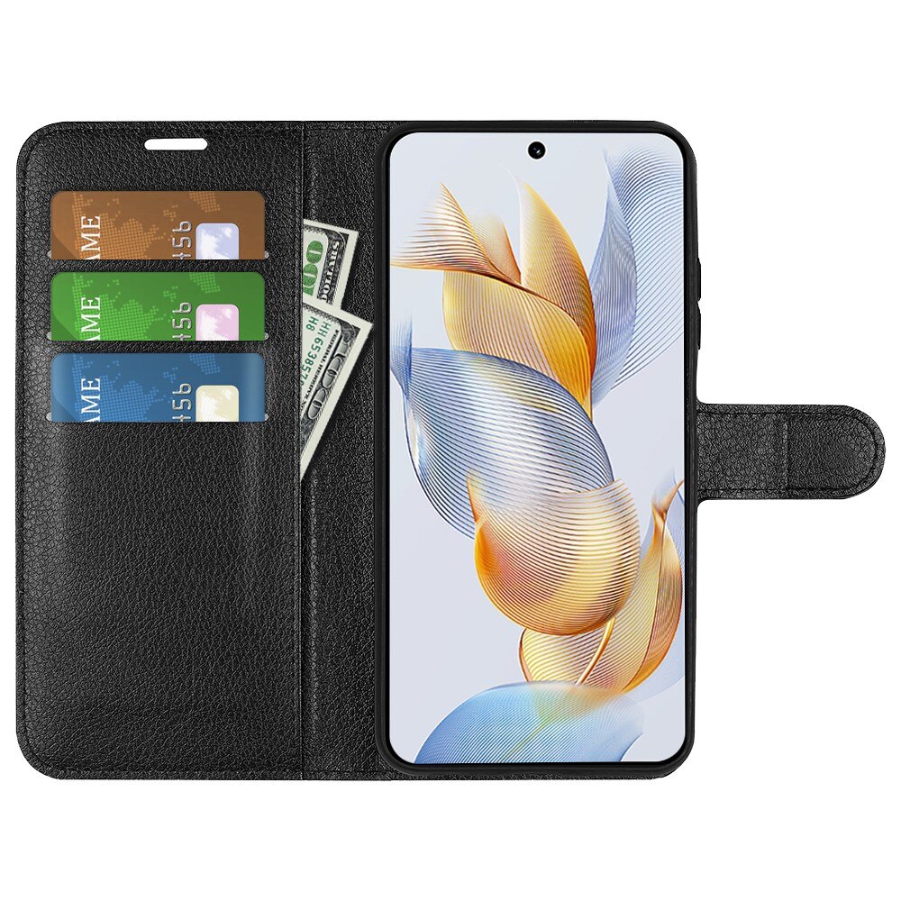 Coque portefeuille  Honor 90 Pro, Noir