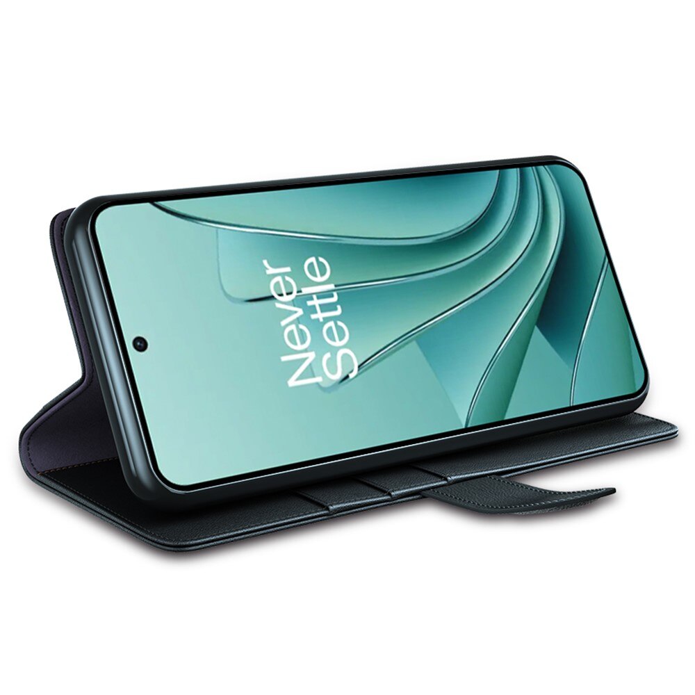 Étui en cuir veritable  OnePlus Nord 3, Noir