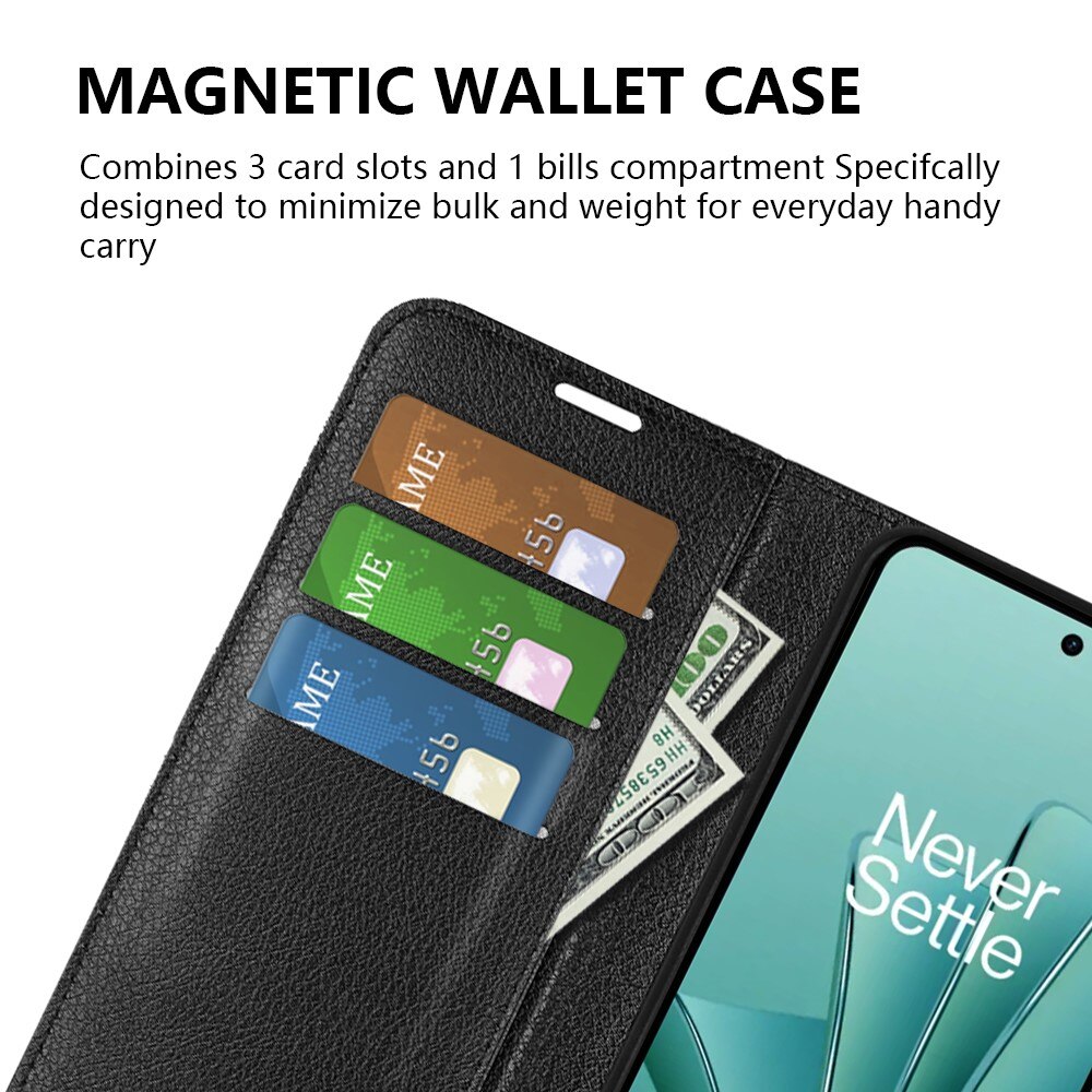 Coque portefeuille  OnePlus Nord 3, Noir