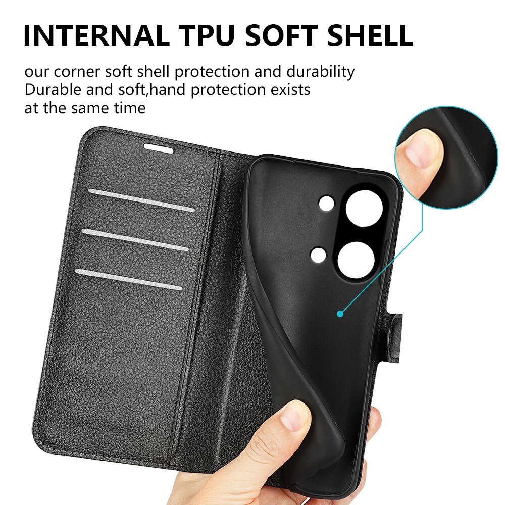 Coque portefeuille  OnePlus Nord 3, Noir