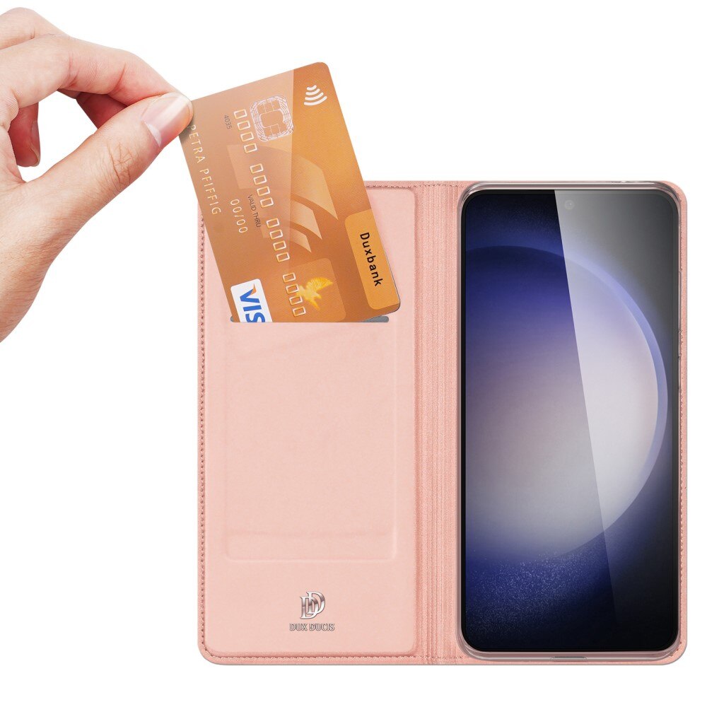 Étui portefeuille Skin Pro Series Samsung Galaxy S23 FE, Or rose