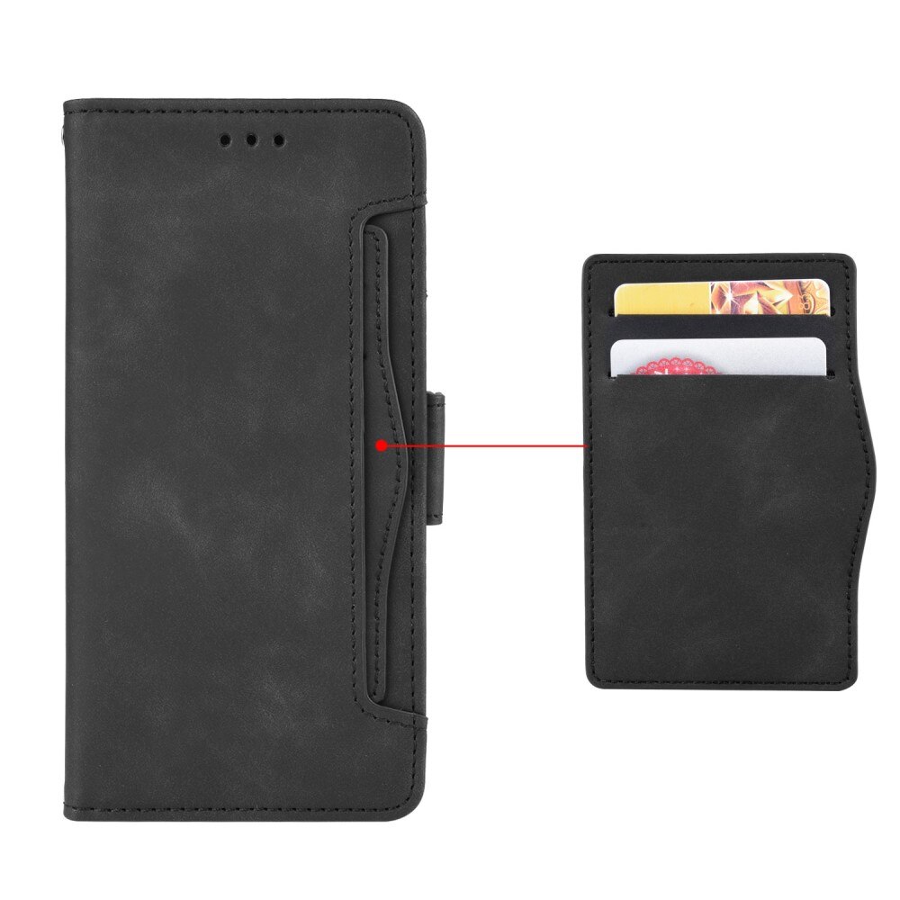 Multi-Cartes Etui Portefeuille avec rangement S-pen Samsung Galaxy Z Fold 5, noir