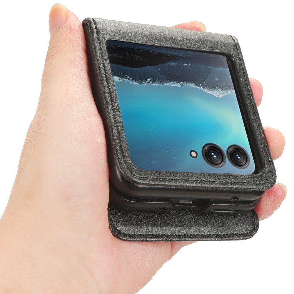Coque portefeuille Motorola Razr 40 Ultra, Noir