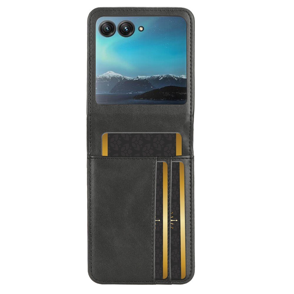 Coque portefeuille Motorola Razr 40 Ultra, Noir