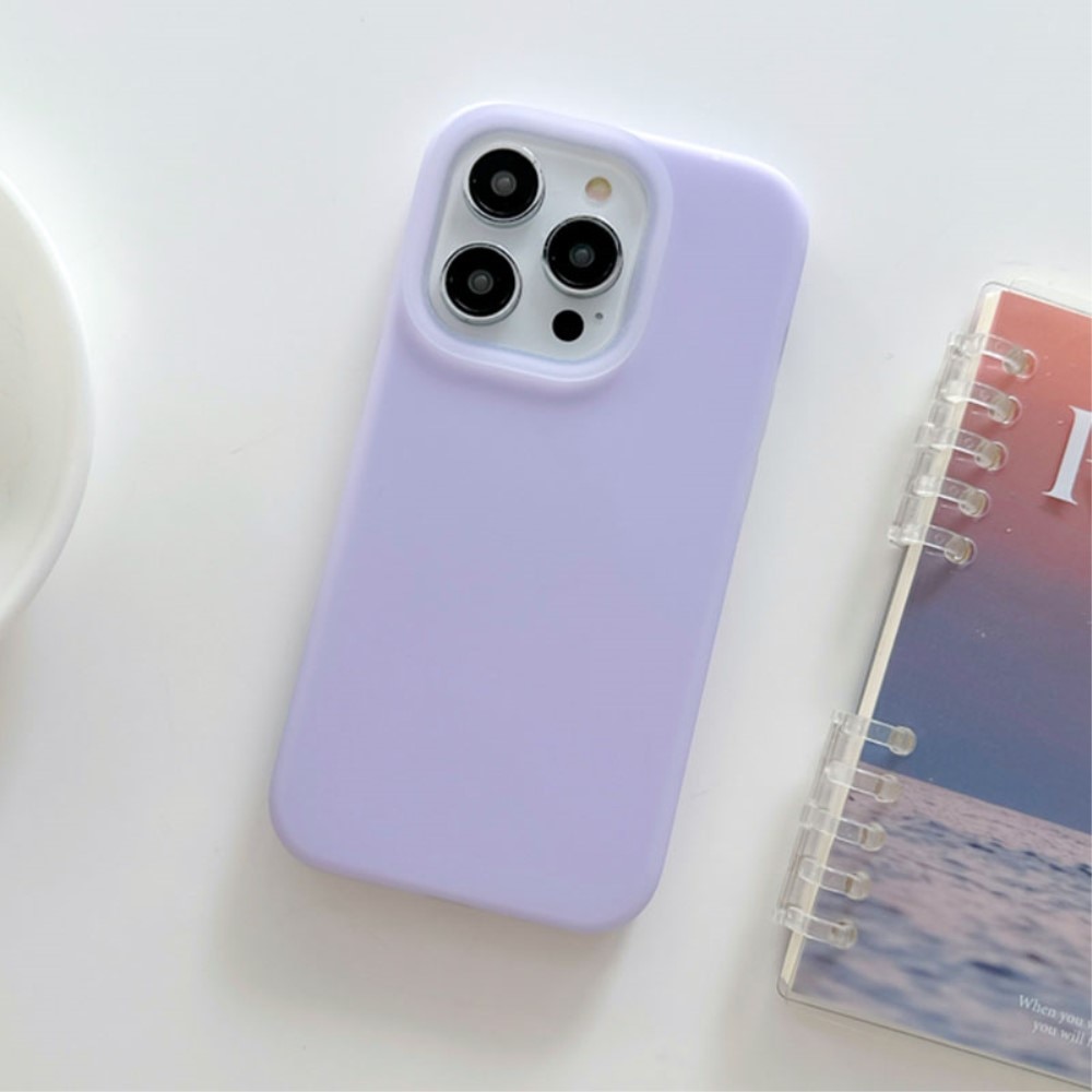 Coque en silicone Jelly iPhone 15 Pro Max, violet