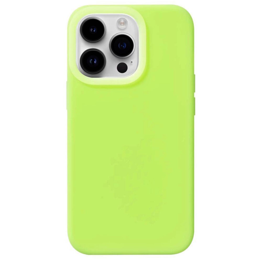 Coque en silicone Jelly iPhone 15 Pro, vert