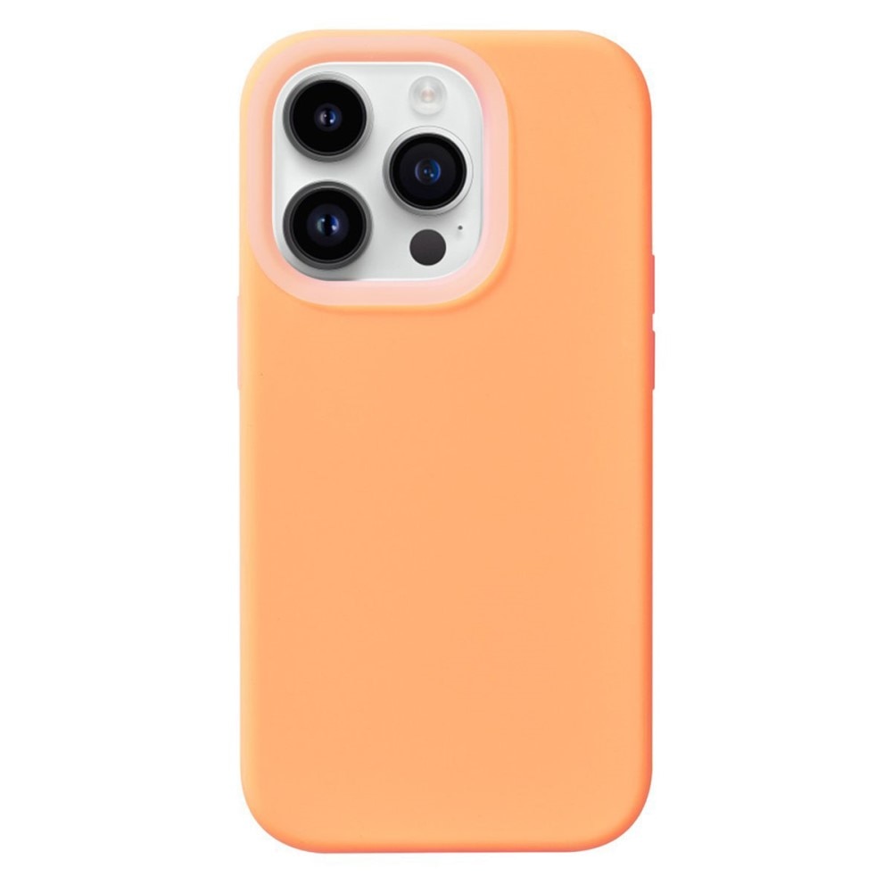 Coque en silicone Jelly iPhone 15 Pro, orange