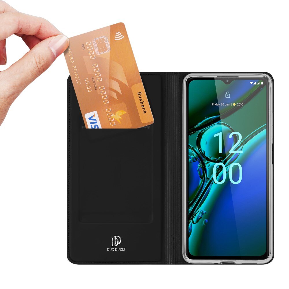 Étui portefeuille Skin Pro Series  Nokia G42, Noir