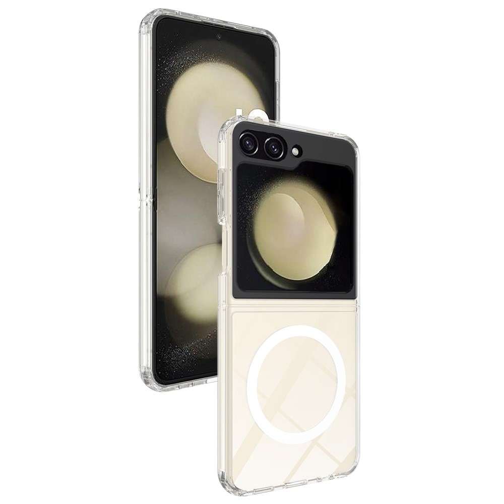 Coque hybride MagSafe Samsung Galaxy Z Flip 5 Transparent