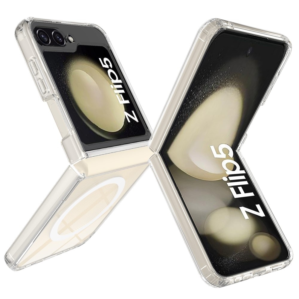 Coque hybride MagSafe Samsung Galaxy Z Flip 5 Transparent