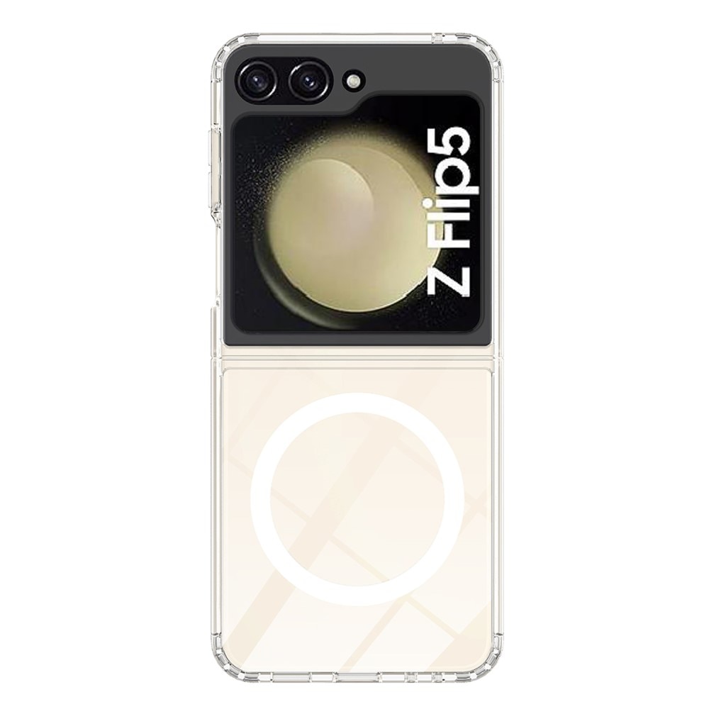 Coque hybride MagSafe Samsung Galaxy Z Flip 5 Transparent