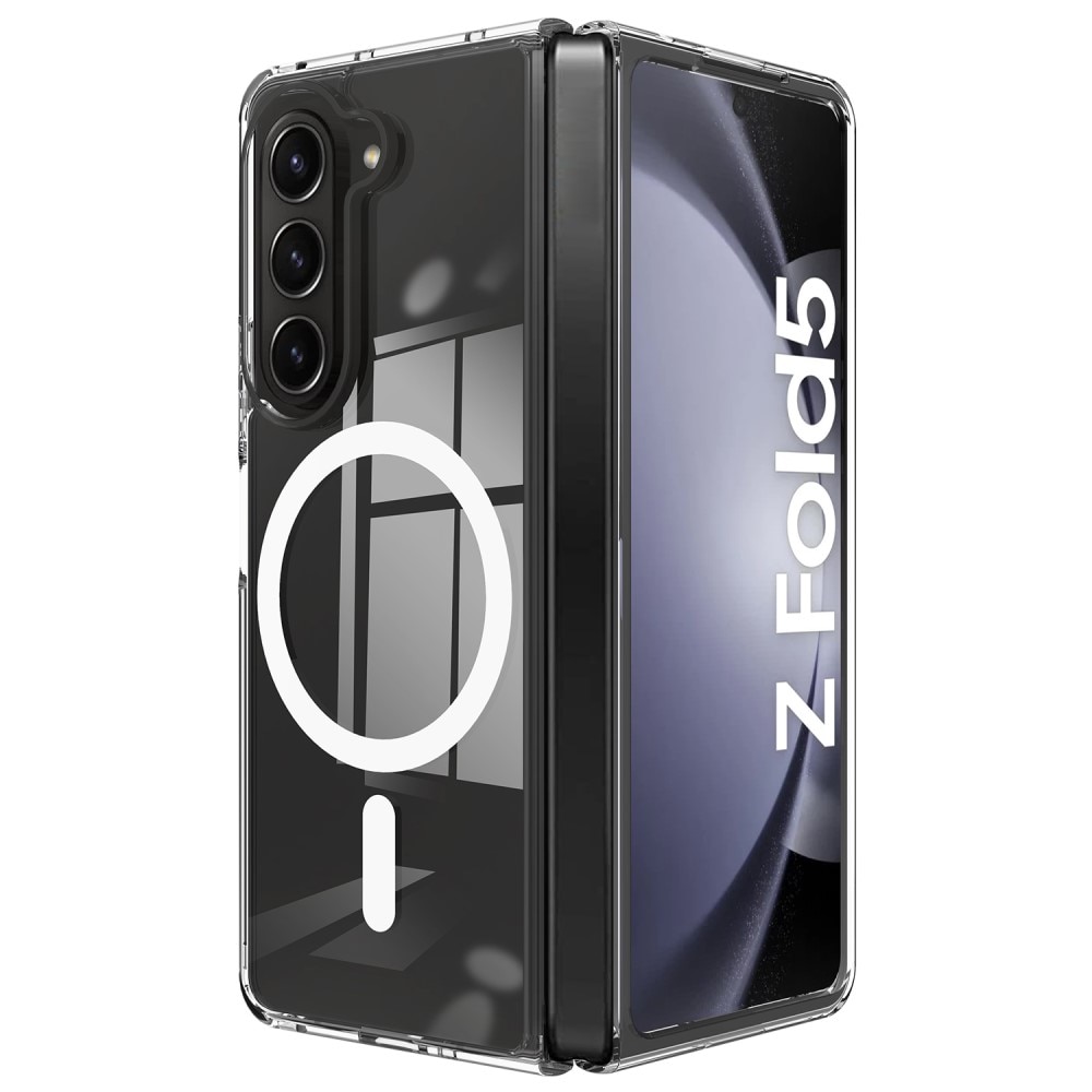Coque hybride MagSafe Samsung Galaxy Z Fold 5 Transparent