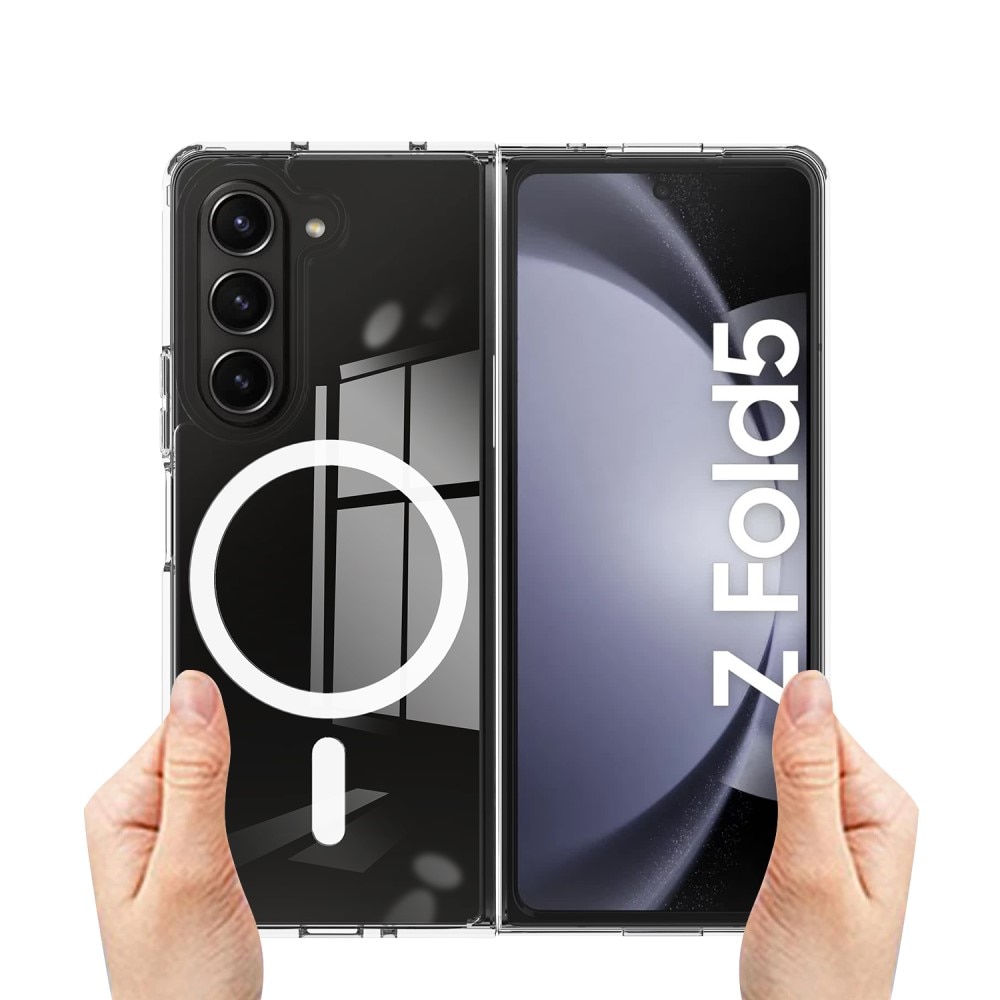 Coque hybride MagSafe Samsung Galaxy Z Fold 5 Transparent